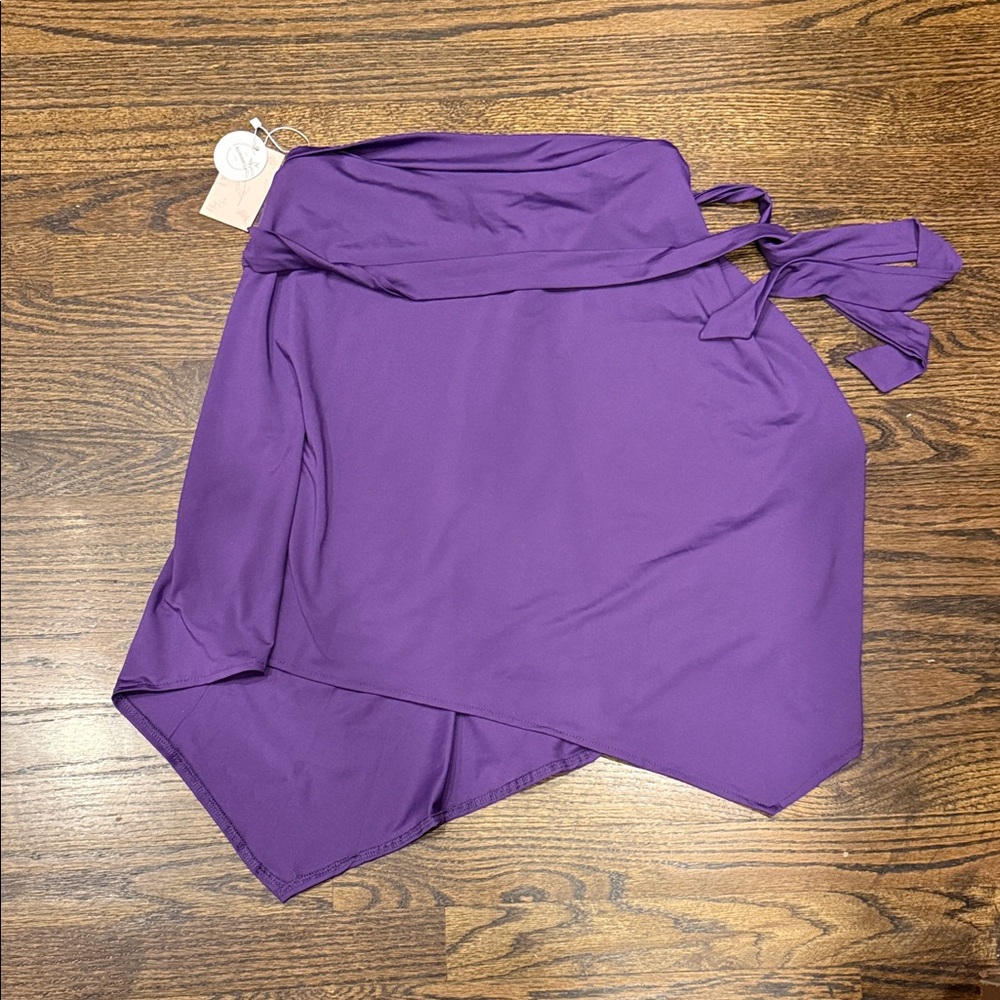 Amazon women’s one size wrapped skirt, purple new Purple Wrap Skirt